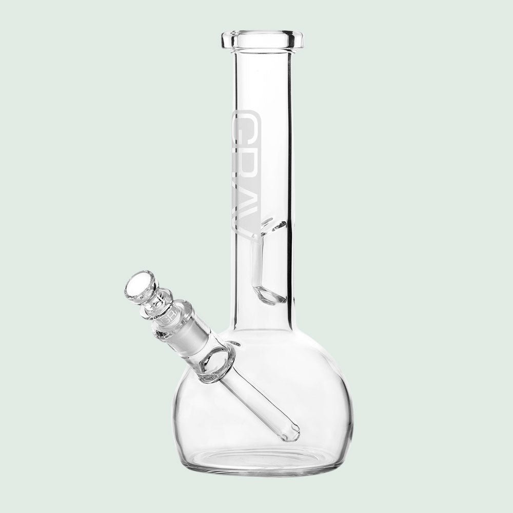 GRAV® runde & kristallklare mini Bong